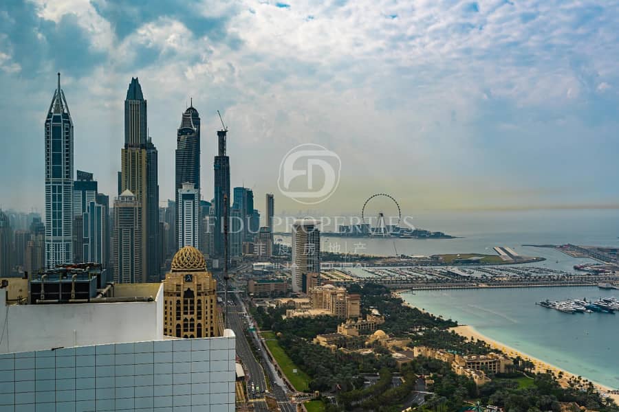 位于迪拜媒体城，迪拜阿瓦尼棕景套房酒店 2 卧室的公寓 3700000 AED - 6939265