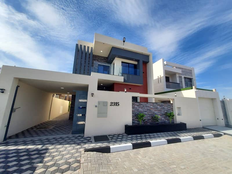 Villa for sale, at a snapshot price, without down payment, a villa near the mosque, with super deluxe finishes, personal building, and close to all se