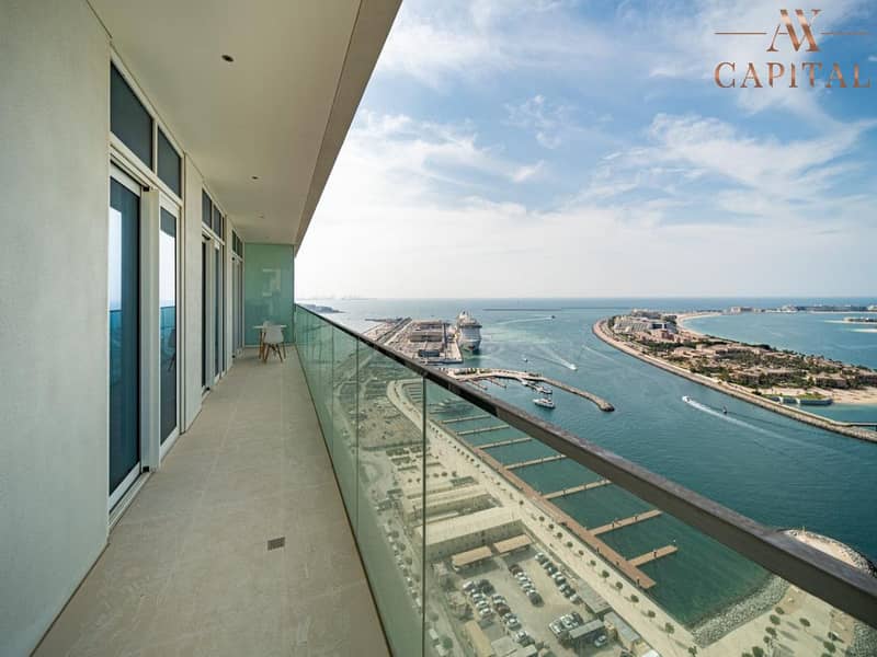 Exclusive | Large 2 Bedrooms | Palm and Sea View