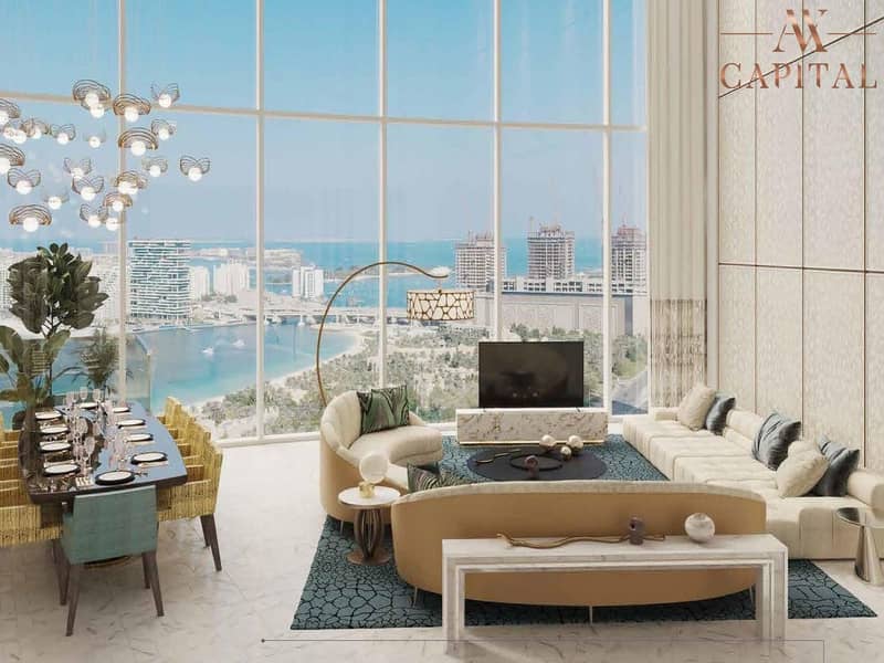 位于迪拜码头，卡瓦利大厦 3 卧室的顶楼公寓 19000000 AED - 6795866