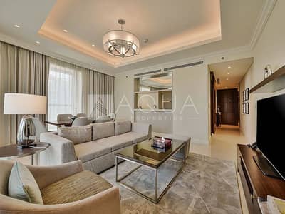 2 Bedroom Flat for Rent in Downtown Dubai, Dubai - 5* Hotel Serviced | Burj and Fountain Views