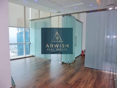 Office for Rent in Business Bay, Dubai - Fitted Office with Partitions | High Floor | Amazing View