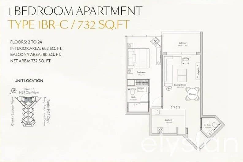 Квартира в Бизнес Бей，Регалия от Deyaar, 1 спальня, 1300000 AED - 6953514