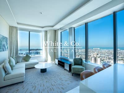 1 Bedroom Apartment for Rent in Palm Jumeirah, Dubai - Full Sea View | High Floor | Corner Unit