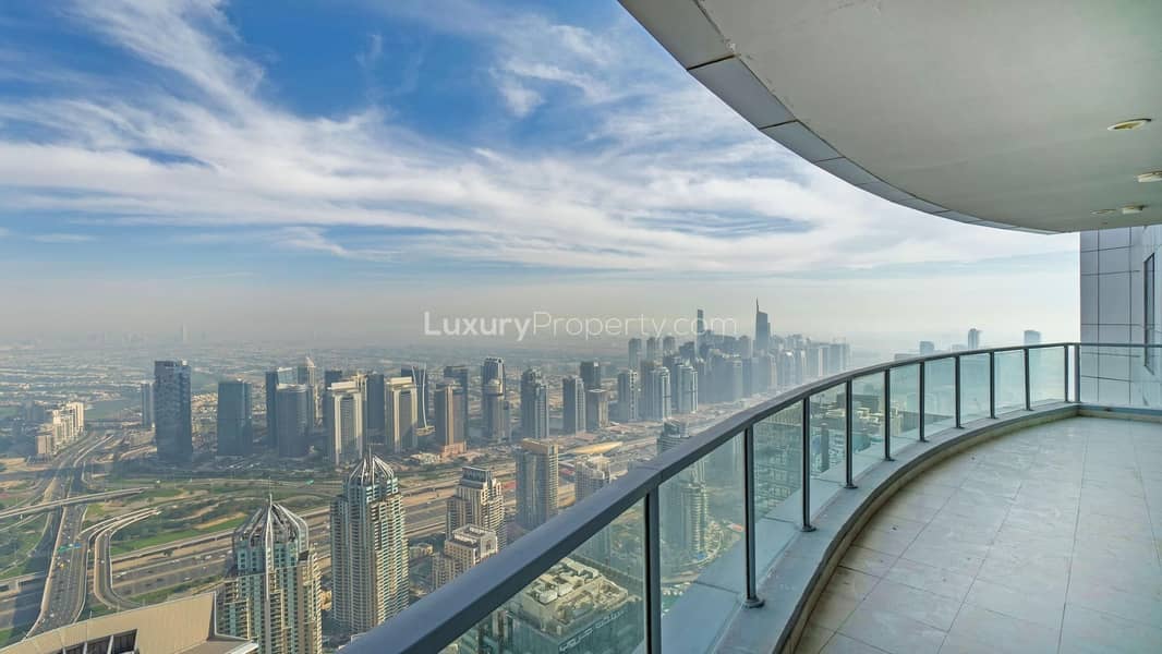 位于迪拜码头，火炬大厦 3 卧室的顶楼公寓 340000 AED - 6932140