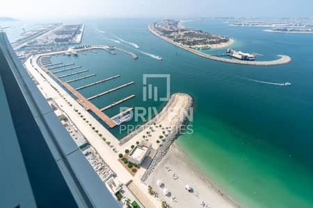 2 Bedroom Apartment for Rent in Dubai Harbour, Dubai - Fully Furnished | High Floor | Sea Views