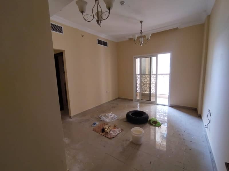 BRAND NEW 1BHK WITH 2 BALCONIES CENTRAL AC GAS IN JUST 20K NEAR CORNICHE  NO DEPOSIT