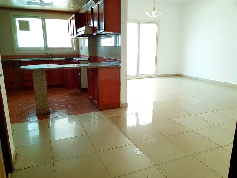 1bhk with balcony + Open Kitchen in al Taawun area rent 24k in 4 to 6 Cheqs