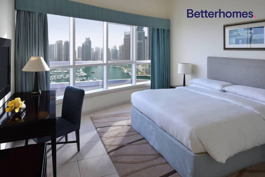 位于迪拜码头，迪拜海港万豪套房酒店 3 卧室的公寓 374000 AED - 5530900