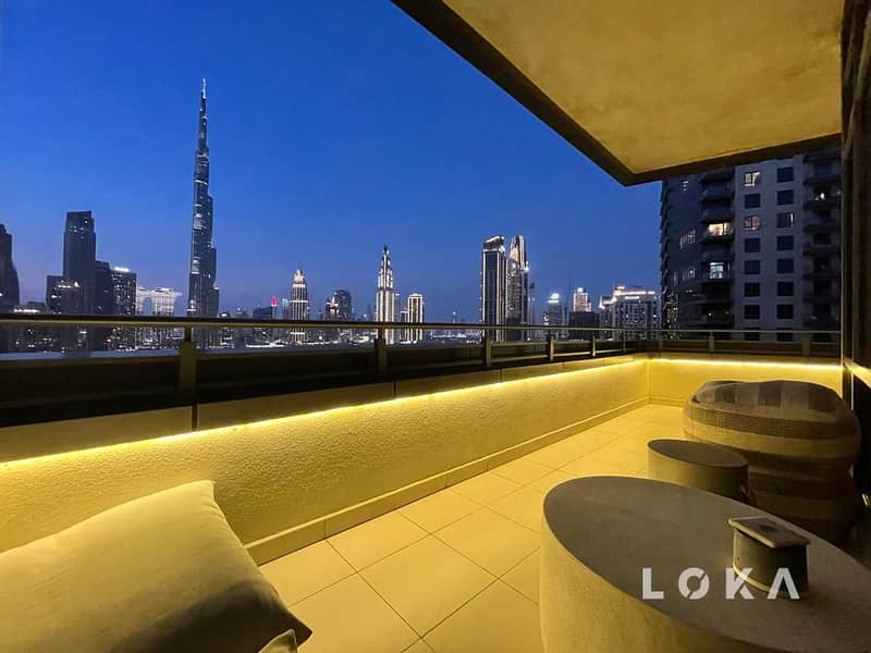 Burj Khalifa View | Balcony | High Floor