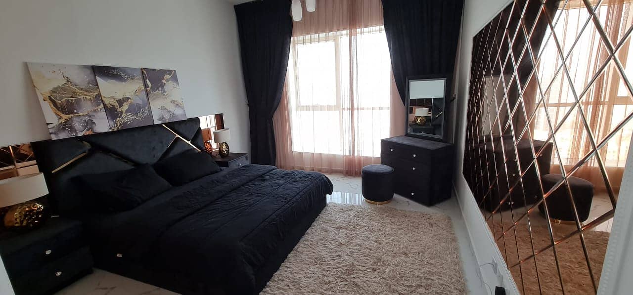 The most luxurious and elegant apartment in Ajman for rent in Ajman, two rooms and a hall in the Oasis Towers, fully serviced, with the best view The most luxurious and elegant apartment in Ajman for rent in Ajman, two rooms and a hall in the Oasis Towers, fully serviced, with the best view