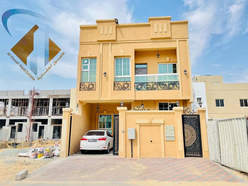 For rent, a new villa in Ajman, the first inhabitant, with air conditioners, very excellent finishing, at a snapshot price, close to all services For rent, a new villa in Ajman, the first inhabitant, with air conditioners, very excellent finishing, at a snapshot price, close to all services