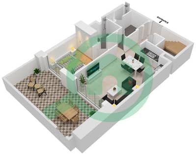 滨海景观公寓 - 3 卧室别墅单位G07戶型图