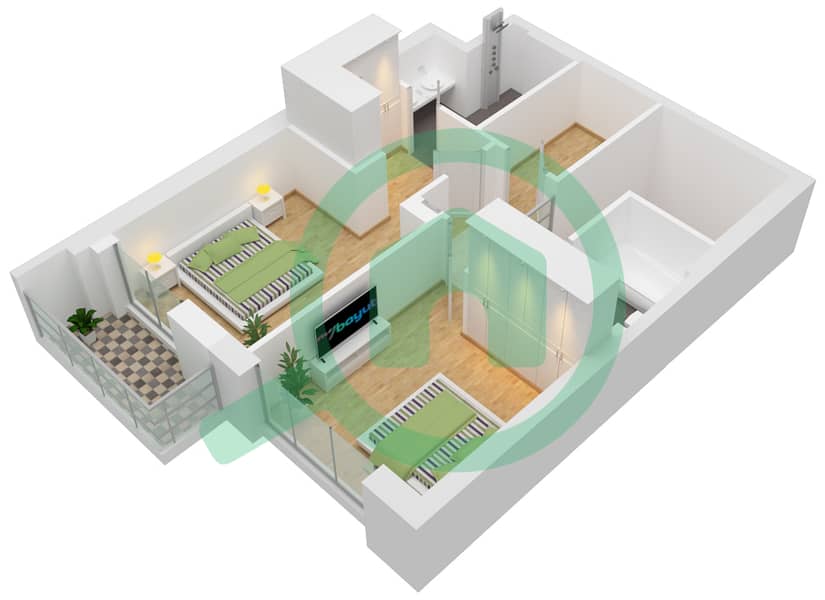 Marina Vista - 3 Bedroom Villa Unit G02,G05 Floor plan interactive3D
