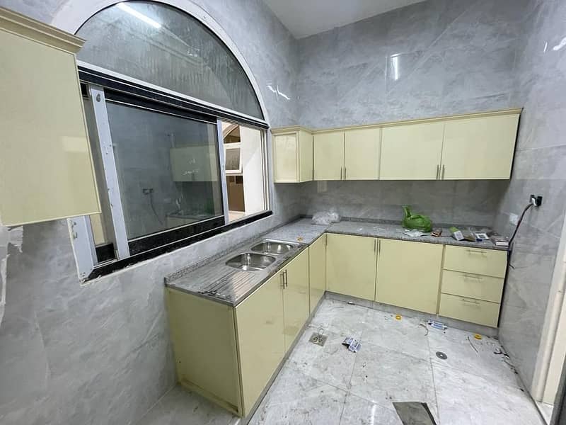 Brand New 3 Bedroom Hall With Big Kitchen And Terrace For Rent Al Shamkha South.