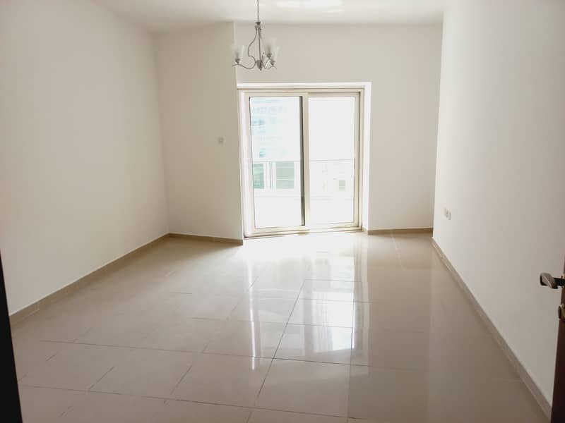 900 Sq. Ft 1bhk with balcony, open view in al Taawun area rent 24k in 4/6 cheqs