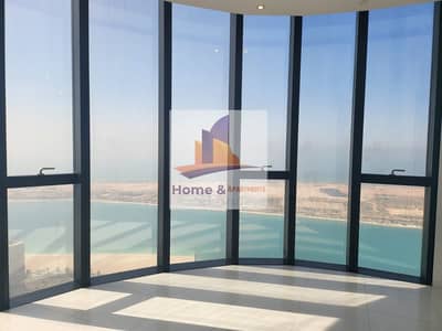 3 Bedroom Flat for Rent in Al Markaziya, Abu Dhabi - 12 payments. sea view 3 bedrooms, Fully Equipped Kitchen