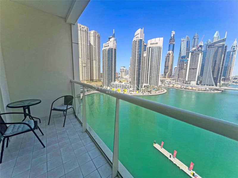 位于迪拜码头，滨海景观大厦，滨海景观大厦B座 1 卧室的公寓 98000 AED - 7017468