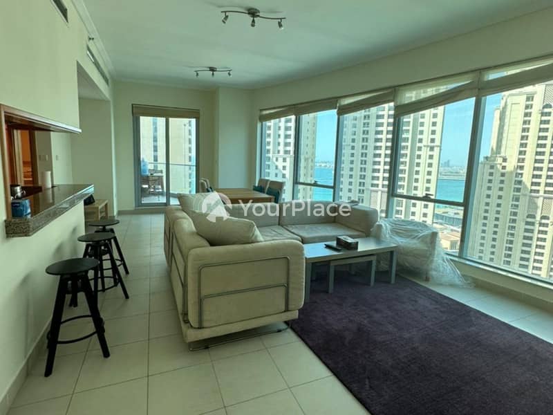 位于迪拜码头，滨海长廊公寓，欧若拉大厦 1 卧室的公寓 135000 AED - 6869705