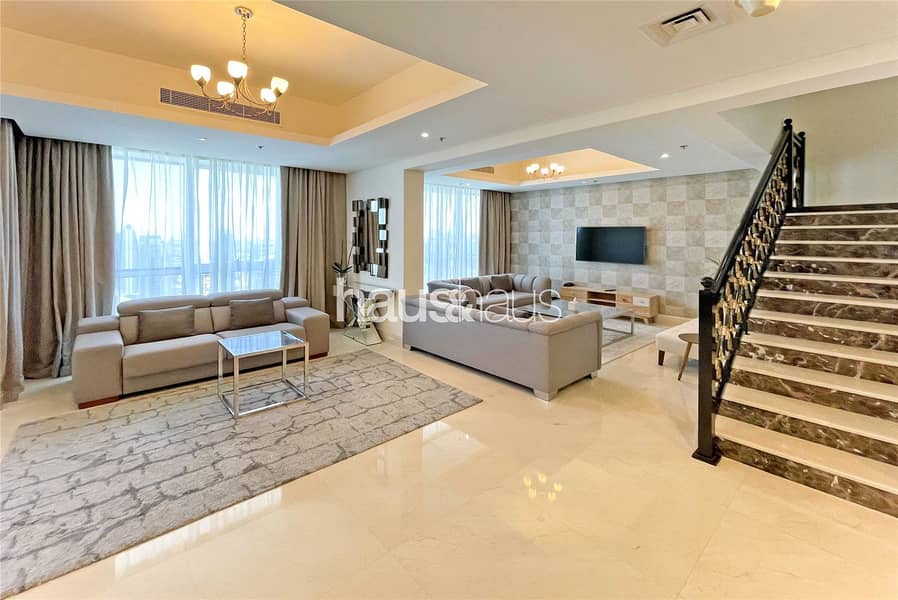 位于迪拜码头，巴塞洛公寓 4 卧室的顶楼公寓 430000 AED - 7283653