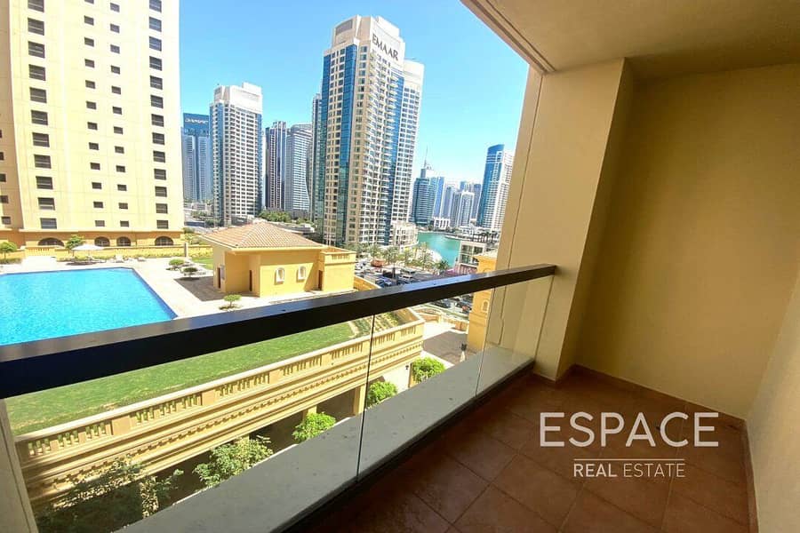 Unfurnished | Vacant | Balcony | Pool View
