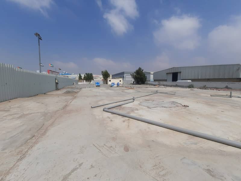 100  kva power 20,000 SQFT open Yard with boundary wall / office / with electricity al jurf industrial area >>