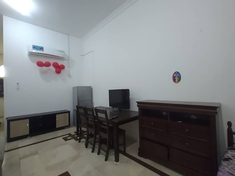 MONTHLY 2800/- ! FARNESHED STUDIO , ALL INCLUDING , NEAT AND CLEAN , AL WAHDA AREA