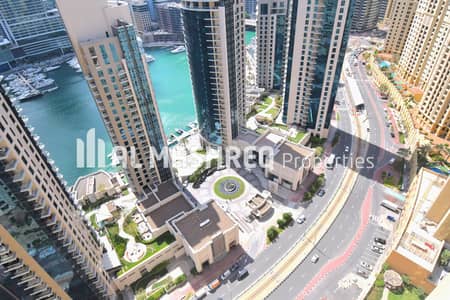 3 Bedroom Apartment for Rent in Jumeirah Beach Residence (JBR), Dubai - Full Marina View | High floor | Big layout