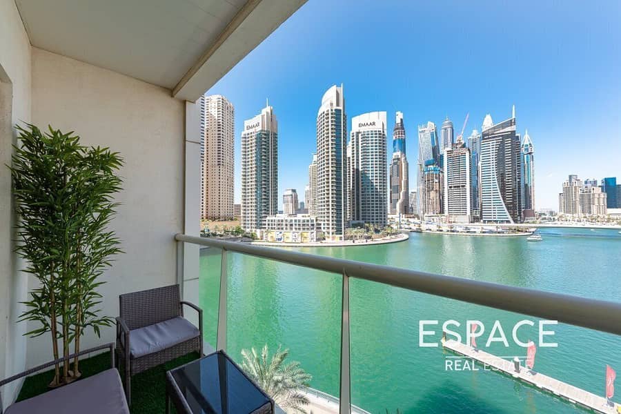 位于迪拜码头，滨海景观大厦，滨海景观大厦B座 1 卧室的公寓 120000 AED - 4863167