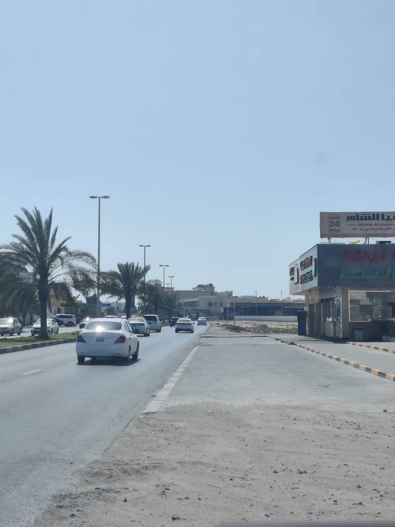 land for sale in  sharjah /sharqan at the main road (alsharq)