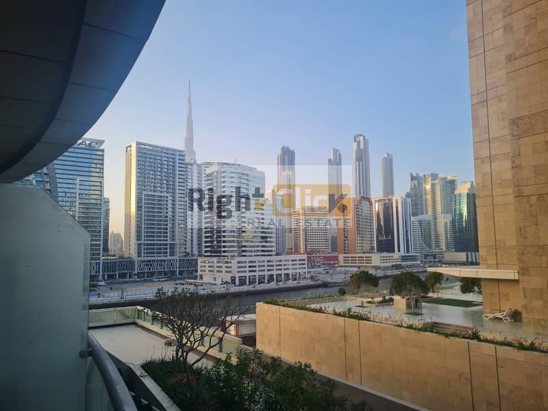 Distress SaLe |Rented | Burj & Canal View | Balcony | Scala  Tower.