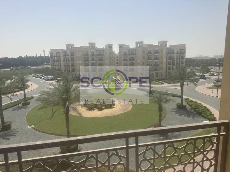 FULLY FURNISHED ON 12 PAYMENTS  ONE BED ROOM IN  EMIRATES CLUSTER WITH DOUBLE BALCONY