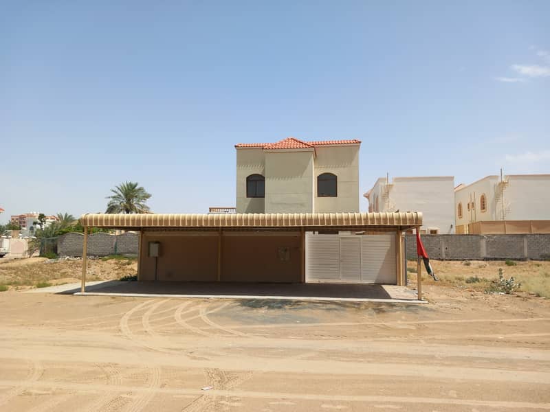 Luxurious, clean villa for rent with air conditioners in Al Rawda 2 area in Ajman