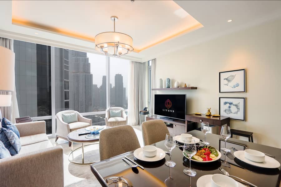 位于迪拜市中心，谦恭公寓喷泉景观综合体，谦恭喷泉景观1号大厦 1 卧室的公寓 20000 AED - 7303264