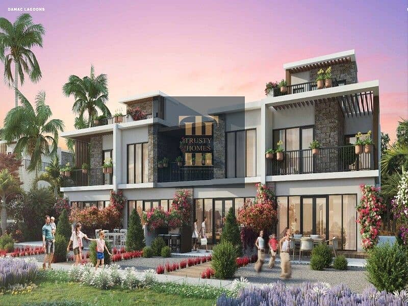 位于大马士革湖住宅，伊比沙别墅 4 卧室的别墅 2079000 AED - 7303751