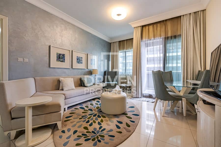 位于迪拜市中心，招牌酒店式公寓 1 卧室的公寓 105000 AED - 7304928