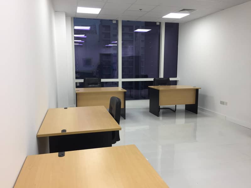 Cost effective Open Plan Furnished office in Business Bay