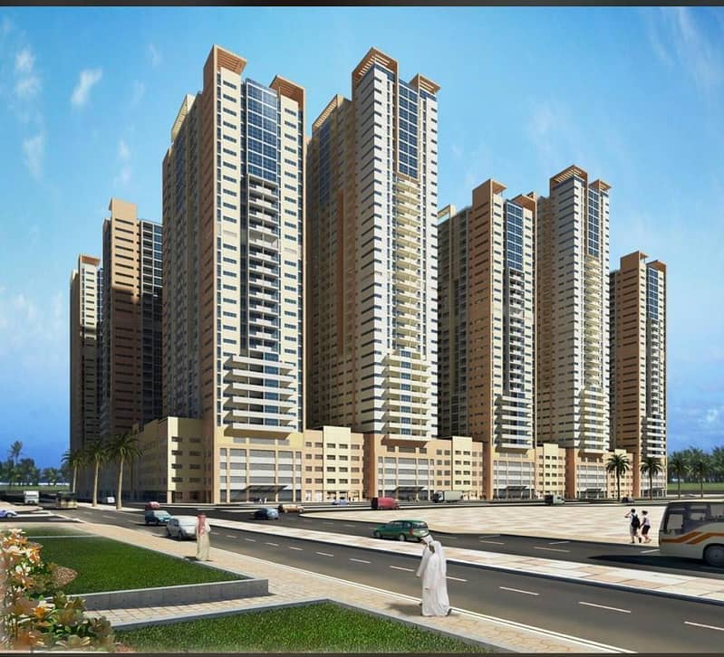 DOUBLE BALCONY 2BHK APARTMENT FOR RENT IN AJMAN ONE TOWERS THE HEART OF AJMAN