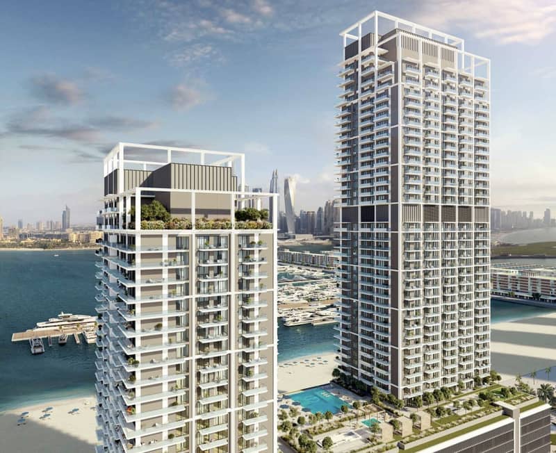 BEACH MANSION TOWER 1 I EMAAR BEACHFRONT I 2BR I Prime Location I Palm & Bluewaters View I 2 Huge Balconies