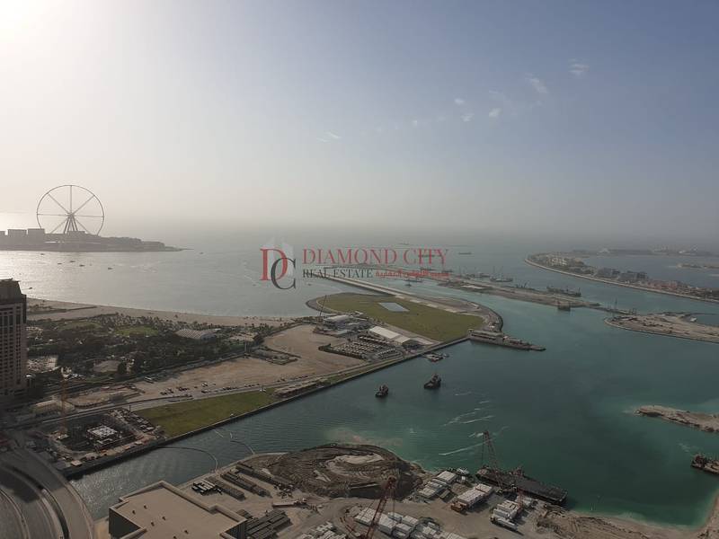 3 BR Stunning Full Sea View and Dubai Eye View | Princess Tower
