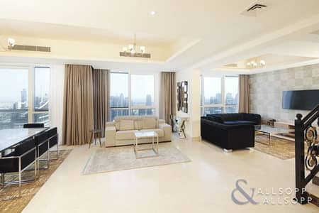 迪拜码头， 迪拜 4 卧室顶楼公寓待租 - 位于迪拜码头，巴塞洛公寓 4 卧室的顶楼公寓 430000 AED - 7333078