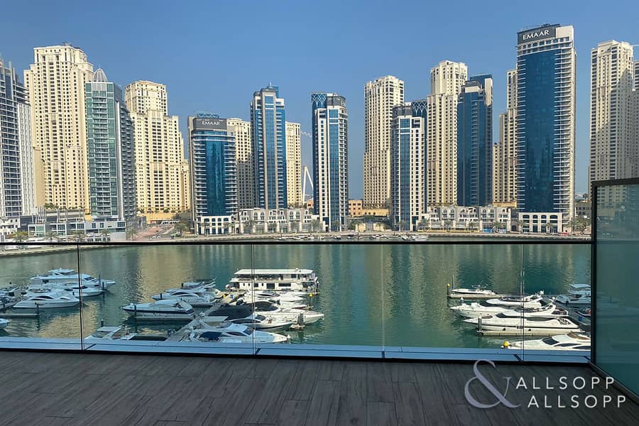 Full Marina Views | Rare Layout | Huge Terrace