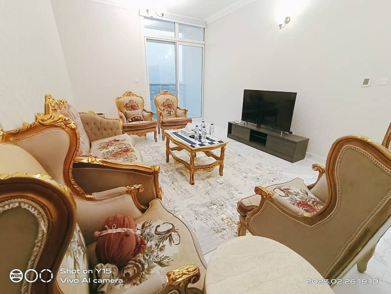 Luxury 2 Bedroom Hall For Rent In Oasis Tower Ajman Monthly Basis.
