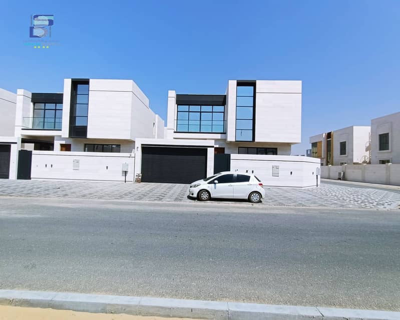 Villa for sale directly from the owner, one of the most luxurious villas in Ajman, Italian design and finishing, stone on all sides, central air condi