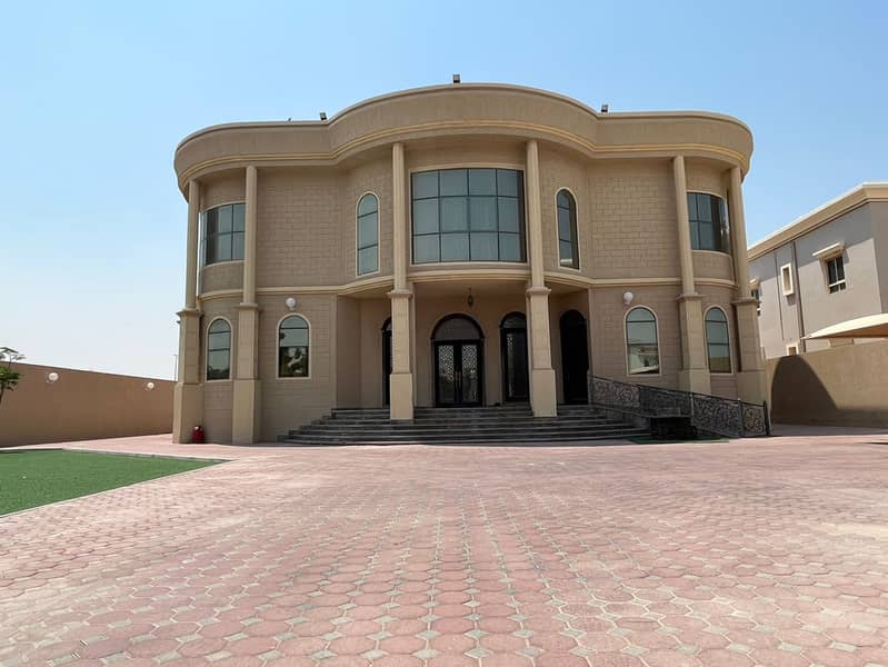 NEW, TWO  STORY VILLA WITH GARDEN , 15000 SQF FOR RENT,  IN AL HUAMIDEYA AREA 2, WITH NEW SPLIT AC ONLY 120000