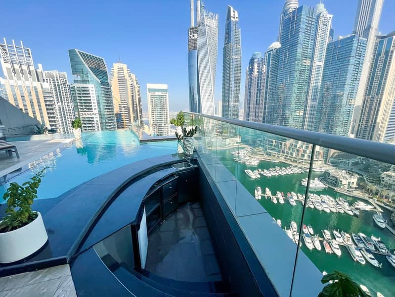位于迪拜码头，三叉戟海洋景观大楼，三叉戟海景先锋大厦 4 卧室的顶楼公寓 3100000 AED - 7122537