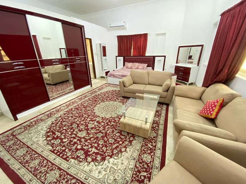 Fabulous Furnished studio outclass separate kitchen M/3000 Near by Forsan mall