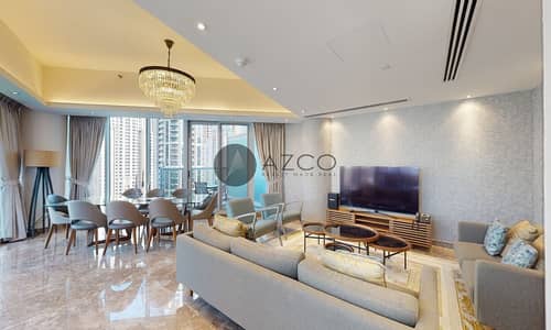 4 Bedroom Apartment for Rent in Dubai Marina, Dubai - Fully Furnished | Marina View | Prime Location