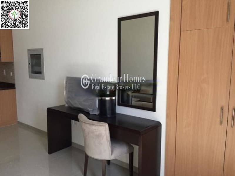 Large studio with Balcony | Fully Furnished