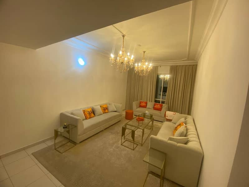 Sharjah Al Taawun Apartment two rooms, hall, kitchen and two bathrooms